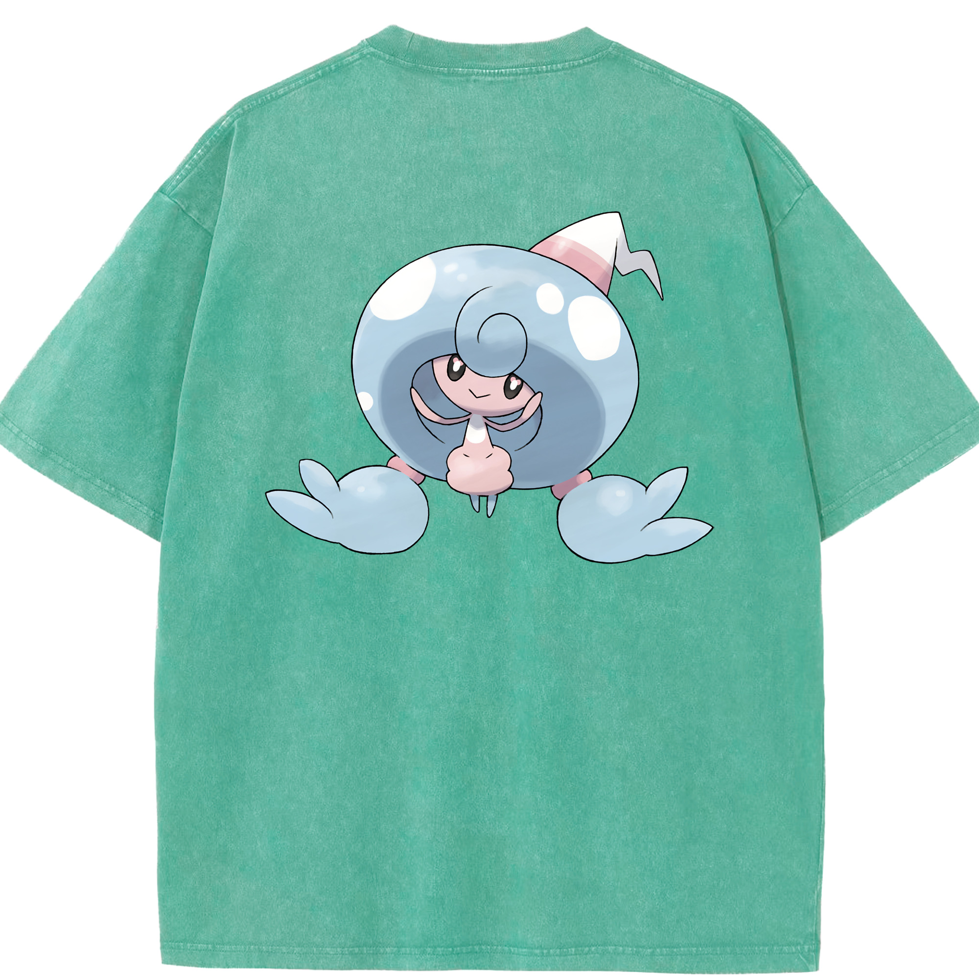 （画像用） ポケットモンスター Pokémon 綿100% ヴィンテージ風 半袖Tシャツ（背面プリント）